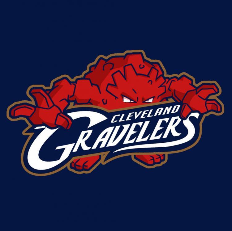 Cleveland Cavaliers Pokemon logo DIY iron on transfer (heat transfer)